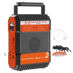 SEISA - Kit Solar Con Panel - Linterna Radio bluetooth - Carga Celulares