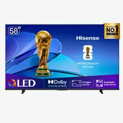 HISENSE - Televisor 58" QLED UHD 4K 58Q6QV (2025)