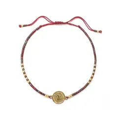 SANTORAL - Pulsera San Benito Cuentas - Dorada