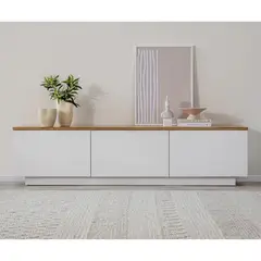 VENTITAS HOME - Mesa de Tv 55” Valessio Duna y Blanco