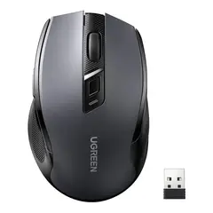 UGREEN - MOUSE ERGONOMICO WIRELESS COLOR NEGRO 24GHz 8001200160020004000 DPI WINDOWS-MAC