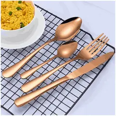 KEEP - Set de Cubiertos Oro Rosa 16 Piezas