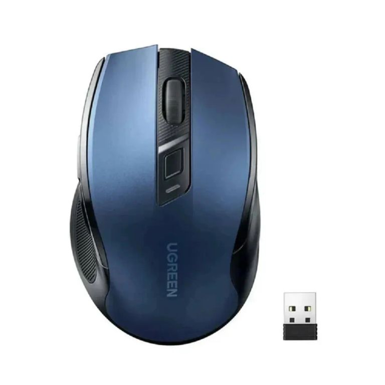 Mouse Ergonómico MU006 Bluetooth 2.4G 4000 DPI Azul