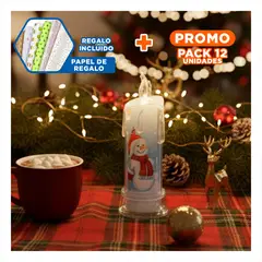 GENERICO - Pack12 Foco de Uso en Fiestas para Sala de Estar en Transparente Y+Papel Regalo