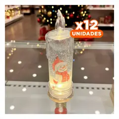 GENERICO - Pack12 Foco Led para Decorar Hogar de 18cm de Transparente Y+Regalo Sticker