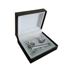 GENERICO - Set Gemelos con Pisa Corbata - Plateado