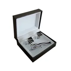 GENERICO - Set Gemelos con Pisa Corbata - Plateado