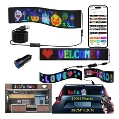 GENERICO - Letrero Panel Led Inteligente Flexible Programable Con Control Uso Con app Multifuncional