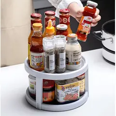 GENERICO - ORGANIZADOR De ESPECIES GIRATORIO Para Cocina 2 Niveles