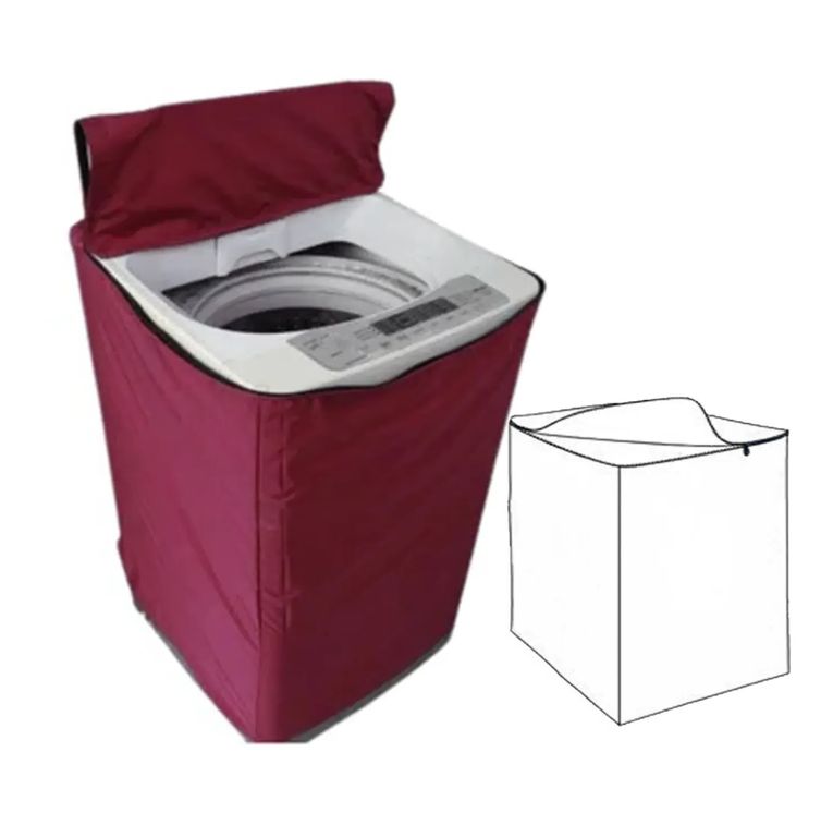 Funda para Lavadora Impermeable 16-22Kg Guinda