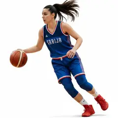 PEAK - Conjunto de SERBIA 2024 FIBA JERSEY dama