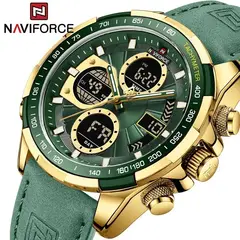 NAVIFORCE - RELOJ PARA HOMBRE MARCA NF9197 CORREA DE CUERO