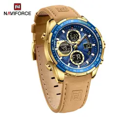 NAVIFORCE - RELOJ PARA HOMBRE MARCA NF9197 CORREA DE CUERO