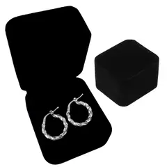 GENERICO - Argollas Mujer Entorchadas Plata 925 Regalo Mamá Novia