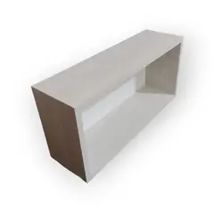 GENERICO - Repisa Estante Flotante Rectangular Melamina Niebla