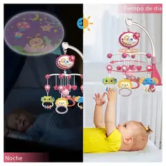 GENERICO - Móvil Musical Proyector con Temporizador Automático para Bebé Niña
