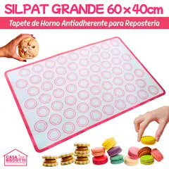 GENERICO - Silpat 60x40cm Tapete GRANDE de Silicona para Hornear Macaron Silpack