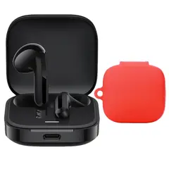 XIAOMI - Audifonos Redmi BUDS 6 ACTIVE Negro + Case Protector Rojo