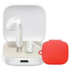 XIAOMI - Audifonos Redmi BUDS 6 ACTIVE Blanco + Case Protector Rojo