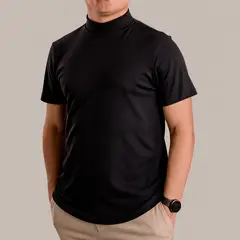 ALMATIVA - Polo Cuello Tortuga Fit Regular 100% Algodón Pima Peruano Hombre