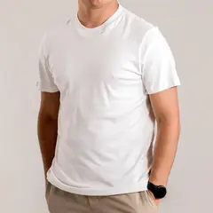 ALMATIVA - Polo Cuello Redondo 100% Algodón Pima Peruano Certificado Hombre