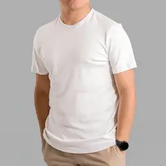 ALMATIVA - Polo Cuello Redondo Delgado 100% Algodón Pima Peruano Certificado Hombre