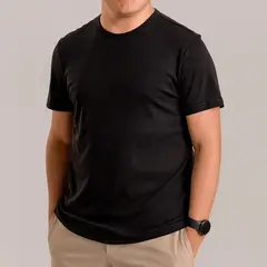 ALMATIVA - Polo Cuello Redondo Delgado 100% Algodón Pima Peruano Certificado Hombre