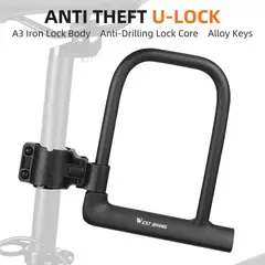GENERICO - Candado Bloqueo U duradero para bicicletas