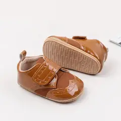 GENERICO - Zapatitos para bebé - Zapatos casuales - Acharolado Marron