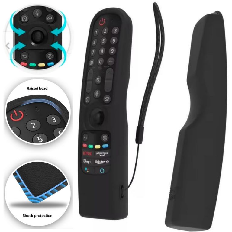 Funda para Control LG Magic Remote Protector Silicona - NEGRO