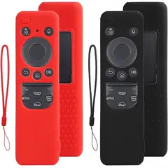 GENERICO - X2 Fundas Case Protector De Control Samsung Solar - NEGRO ROJO