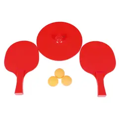 MUNAIQUI - Set de Ping Pong Tenis de Mesa Color Rojo