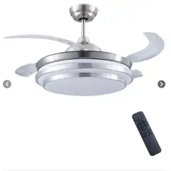 GENERICO - Lampara Ventilador de techo LED con control remoto