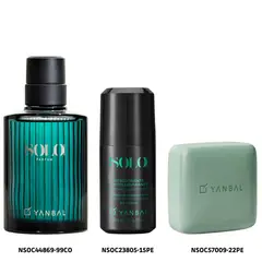 YANBAL - Set para Hombre Solo Eau de Parfum Desodorante y Jabón