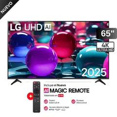 LG - Televisor 65” UHD 4K Thinq Ai 65UA7300 + Control Magic 2025
