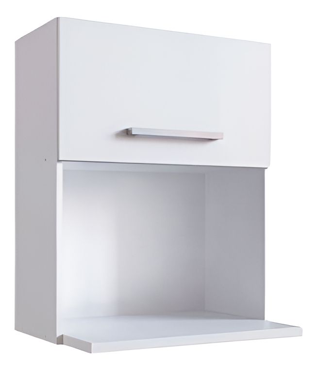 Mueble Para Microondas De Melamina Blanco - Mueble De Cocina Aéreo