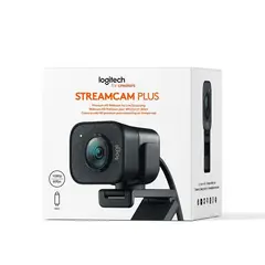 LOGITECH - Cámara Web Streamcam Plus Full Hd 60fps Color Grafito negro