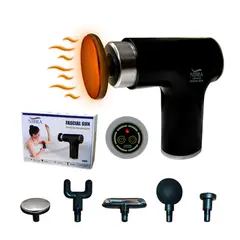 GENERICO - Pistola de Masaje Muscular con Cabezal Calefactor y Alta Potencia