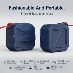 NAUTICA - SPEAKER S100 PORTABLE BLUETOOTH 5.0 OUTDOOR IPX5/ NAVY BLUE/ LONG BATERY