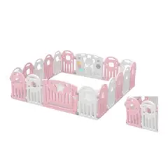 GENERICO - Corral plegable modelo Estrella 229cm x 192cm X 60cm