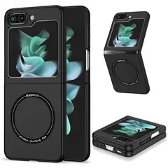 RENVMEXY - Funda Magnética para Galaxy Z Flip 5 Compatible con Carga Inalámbrica