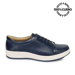 VIALE - Zapato Derby Casual WIL-2522 Azul Cuero