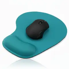GENERICO - Pad Mouse Ergonómico Antideslizante con Almohadilla con Gel G-01 - Turquesa - M