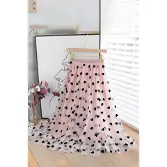 ARMA TU LOOK - FALDA LOVE 3D DE TUL CON APLICACIONES DE CORAZONES