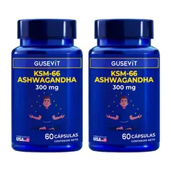 GUSEVIT - Ashwagandha KSM-66 60 Cápsulas - Pack x 2