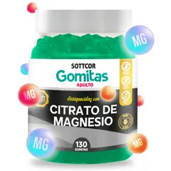 GENERICO - Gomitas de Magnesio para Adulto 130 Gomitas Sottcor Labs