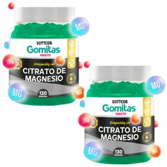 GENERICO - Gomitas de Magnesio para Adulto 130 Gomitas Sottcor Labs - 2 UND