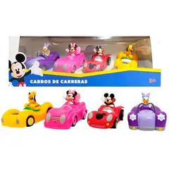 DISNEY - Juguete Set de Vehículos Mickey Mouse y sus Amigos 4pcs