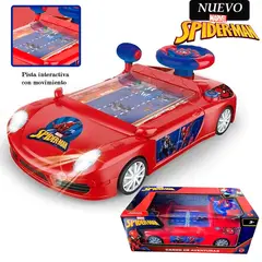 MARVEL - Juguete Carro de Carrera Consola SPIDERMAN con Sonido