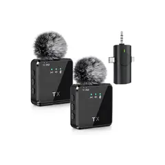 OEM - Micrófonos Inalámbricos Solaperos Recargables F11-2